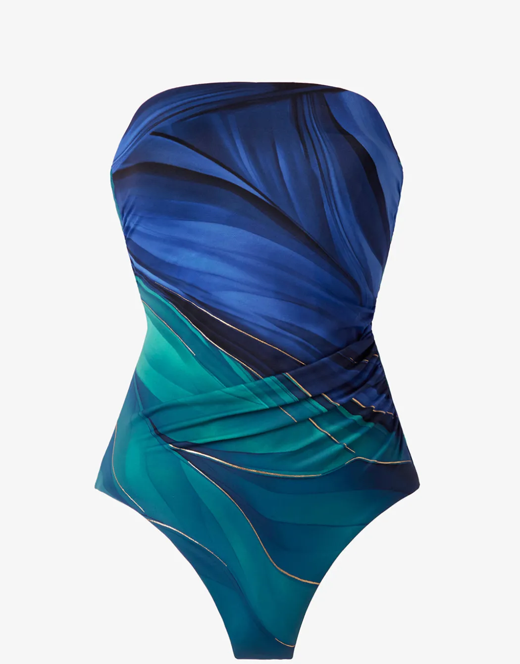 Maldiva Avanti Bandeau Swimsuit - Blue Multi