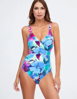 Malena Wrap Swimsuit - Turquoise