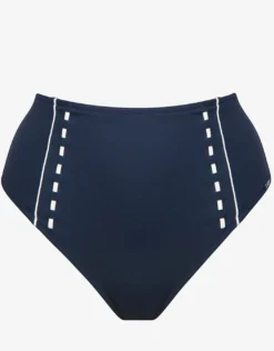 Marine Mindset High Waist Bikini Pant - Skipper Blue