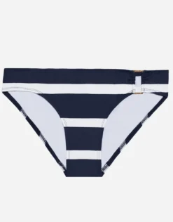 Mariner Stripe Ring Hipster Bikini Pant - Navy and White