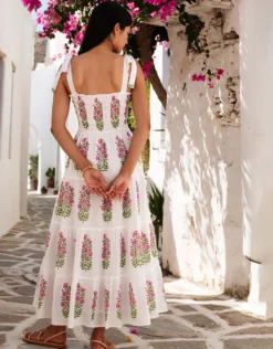 Martina Dress - Schiffly Folk Buta