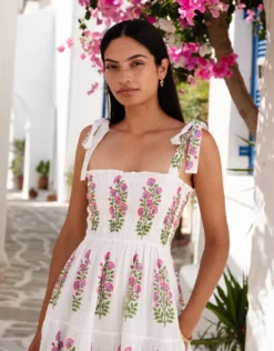 Martina Dress - Schiffly Folk Buta