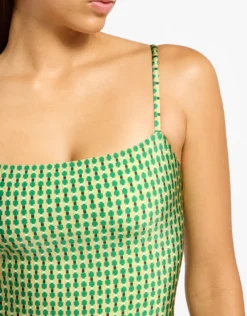 Mattala Geo Minimal Tank Swimsuit - Flora