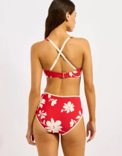 Mayflower High Waisted Bikini Pant - Cosmo Red