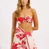 Mayflower Sarong - Ecru and Cosmo
