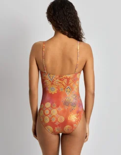 Medallion Shimmer V Wire OTS Swimsuit - Multi