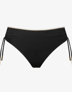 Metrics Adjustable Leg Bikini Pant - Black White and Gold