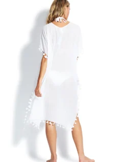 Midi Amnesia Kaftan - White