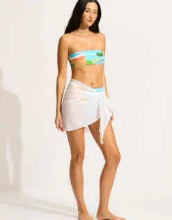 Mini Sarong - White