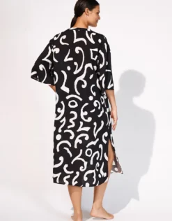 Monochroma Dress - Black and Tofu