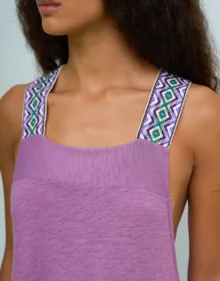 Monochromatic St Tropez Dress - Purple