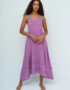 Monochromatic St Tropez Dress - Purple