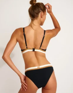 Montecito Dino Bikini Top - Black