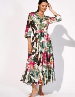 Mystic Maxi Shirt Dress - Noble Exotic
