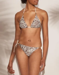 Namibia Rope Tie Side Pant - Brown/White