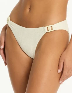 Nautique Chain Link Bikini Pant - Coconut