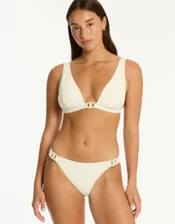 Nautique Chain Link Bikini Pant - Coconut