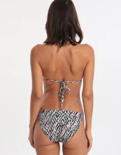 Nora Slide Halter Bikini Top - Abstract