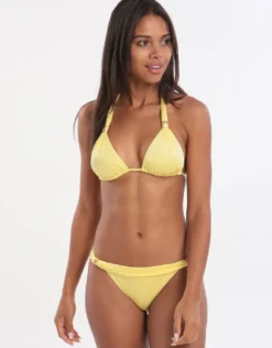 Nora Slide Hipster Bikini Bottom - Lemon