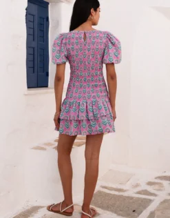 Nova Mini Dress - Lilac Buta