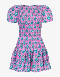 Nova Mini Dress - Lilac Buta