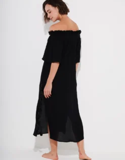 Off The Shoulder Dress - Black