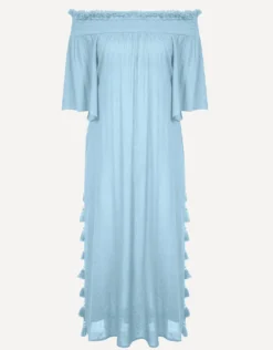 Off The Shoulder Dress - Ice Blue