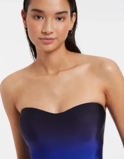 Oia Sunset Bandeau Swimsuit - Ocean
