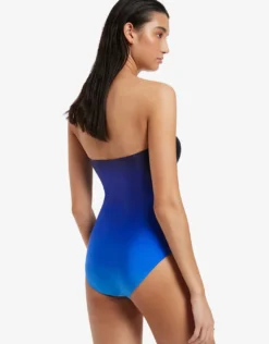 Oia Sunset Bandeau Swimsuit - Ocean