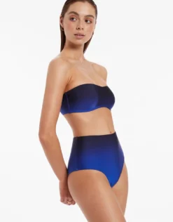 Oia Sunset High Waist Bikini Pant - Ocean
