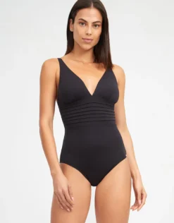 Olivia Freedom V Neck Swimsuit - Black