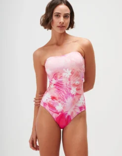 Ombra Rosa Bandeau Swimsuit - Ethereal