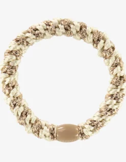Original Hair Tie - Beige Glitter Stripe