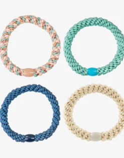 Original Hair Tie Bundle - Blue, Aqua and Ivory