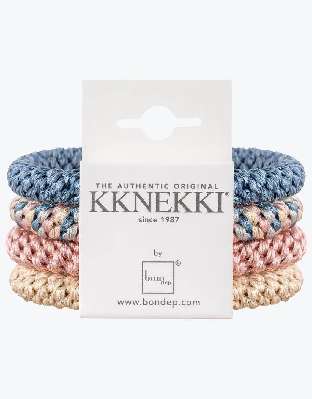 Original Hair Tie Bundle - Pale Pink, Blue and Pale Gold
