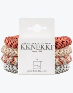 Original Hair Tie Bundle - Pale Gold, Silver and Dusky Coral