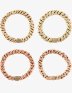 Original Hair Tie Bundle - Pinky Beige and Golds