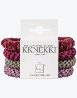 Original Hair Tie Bundle - Pink Glitter, Camo Glitter, Mulberry and Velvet Bordeaux