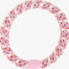 Original Hair Tie - Dusty Rose Pink Glitter Stripe