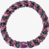 Original Hair Tie - Green and Bordeaux Stripe