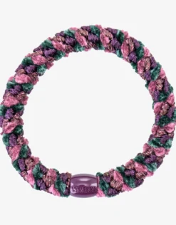 Original Hair Tie - Green and Bordeaux Stripe