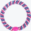 Original Hair Tie - Pink Blue and Ivory Stripe