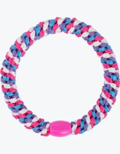 Original Hair Tie - Pink Blue and Ivory Stripe