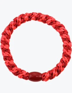 Original Hair Tie - Red Neon Pink Stripe