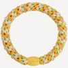 Original Hair Tie - Yellow Peach Glitter Stripe