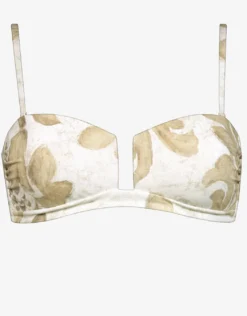 Ornation Bandeau Bikini Top - Canvas Sand