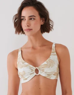 Ornation Ring Halter Bikini Top - Canvas Sand