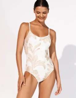 Ornation Underwired Tank Swimsuit - Canvas Sand