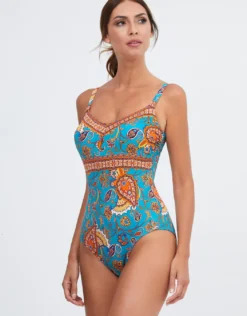 Ornela V Neck Swimsuit - Multi