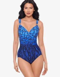 Paka Mayan Siren Swimsuit - Blue/Black